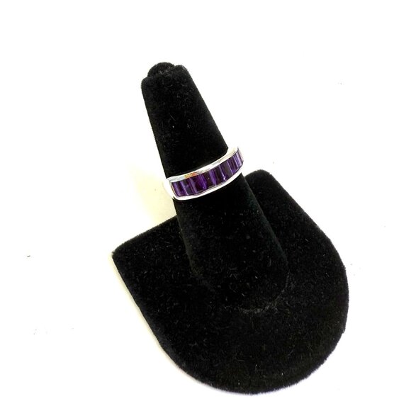 accentrix Jewelry - 😍"Put a Ring On IT Event" Amethyst Half Eternity Band
